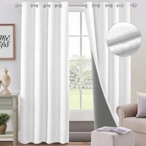 Cortina de Tela Blackout: Color blanco