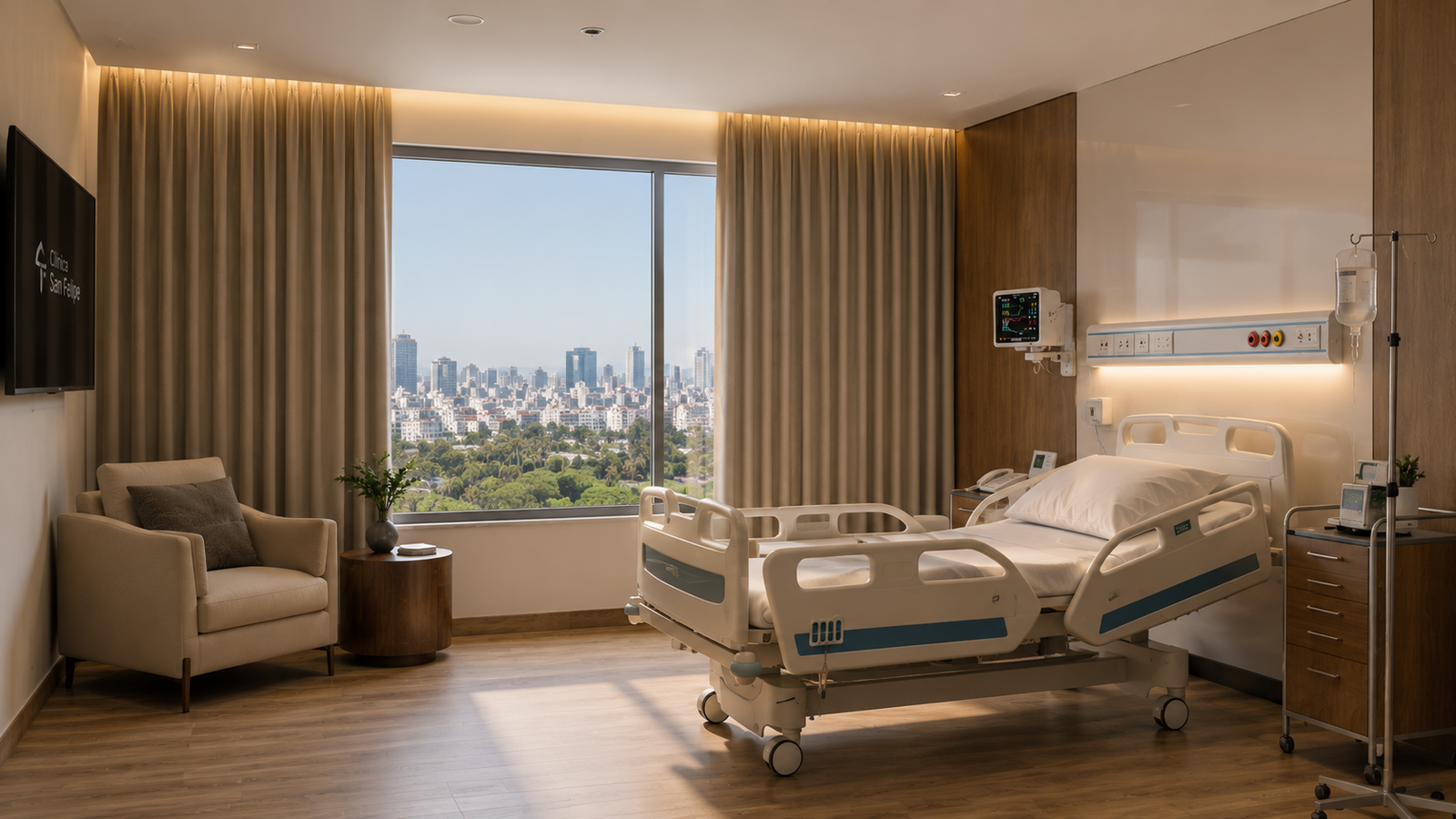 Cortinas para clinicas Lima Mavilex &mdash; proyecto instalado