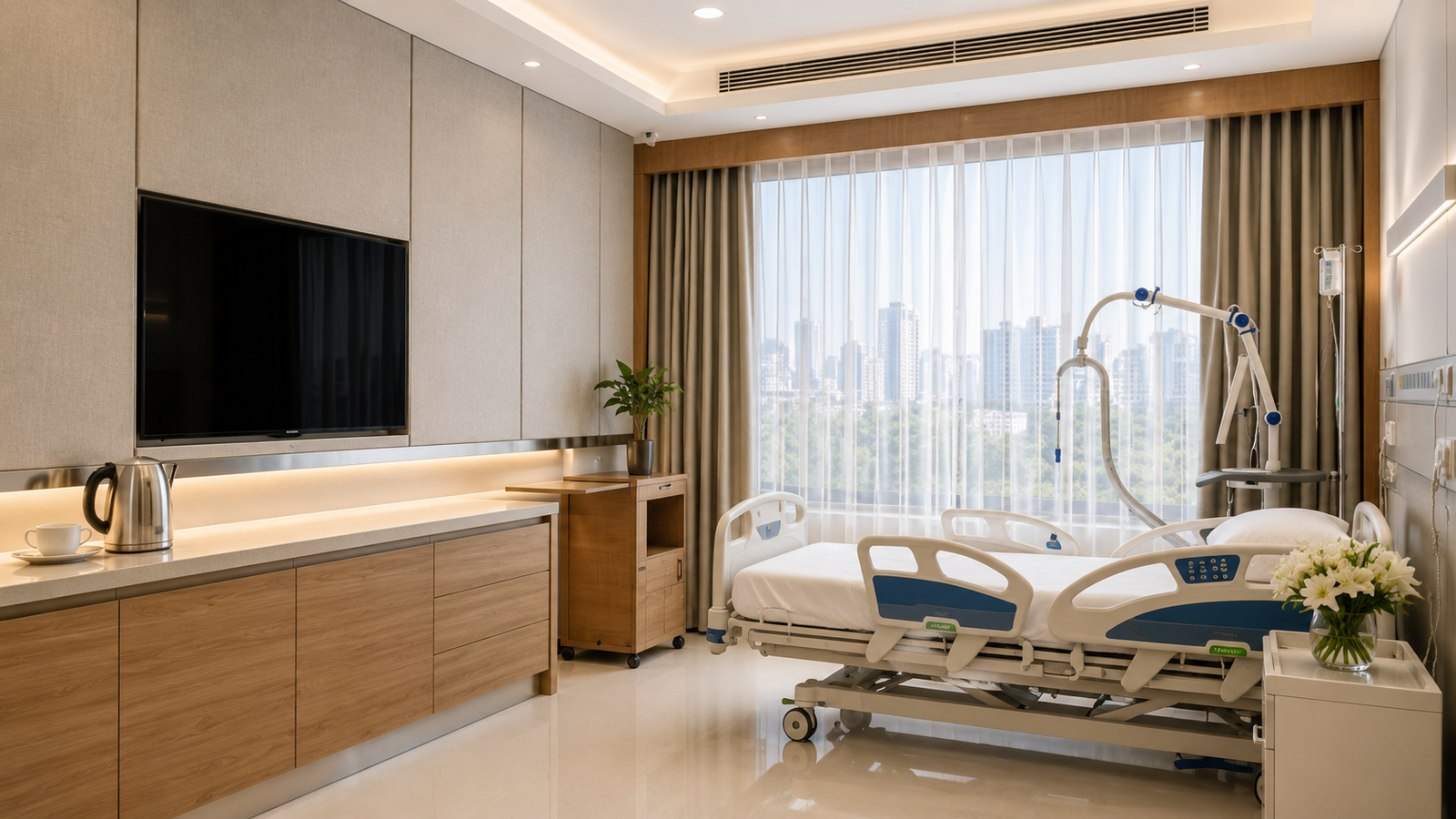 Cortinas velos ripplefold para clinica Mavilex
